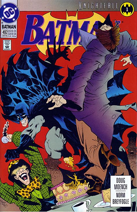 Batman 492 Knightfall 1 Dc Comics 1993 Comics Dc Comic Books