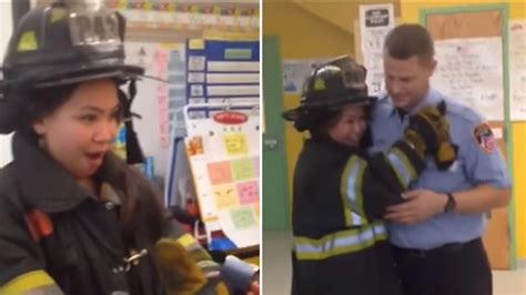 Fdny Firefighter Proposes To Teacher Girlfriend During Fire Safety
