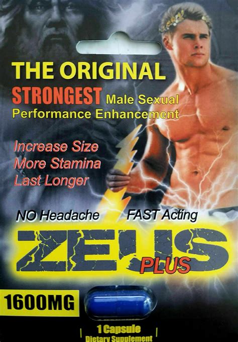 zeus plus 1600 male natural sex enhancement complement pill 6 pills icommerce on web