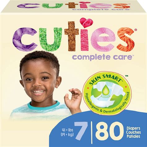 Cuties Complete Care Baby Diapers Size 7 80 Count