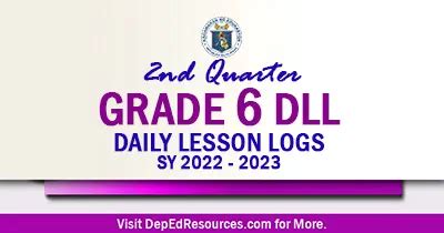 Grade Daily Lesson Log Quarter Week Deped Off