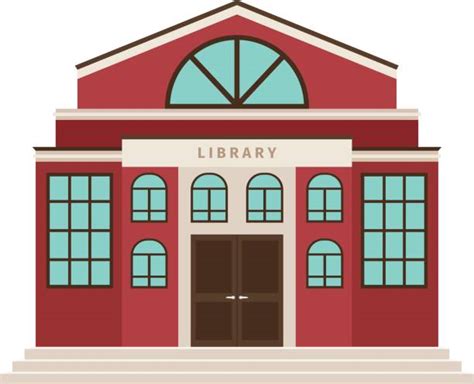 Library Building Illustrations Royalty Free Vector Graphics And Clip Art