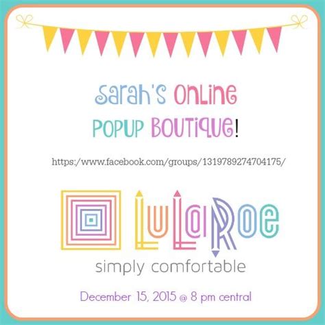 Lularoe Online Pop Up Boutique Lularoe Boutique Pop