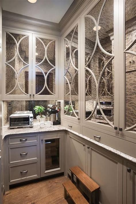 Check spelling or type a new query. Gray butler's pantry boasts antiqued mirrored eclipse ...