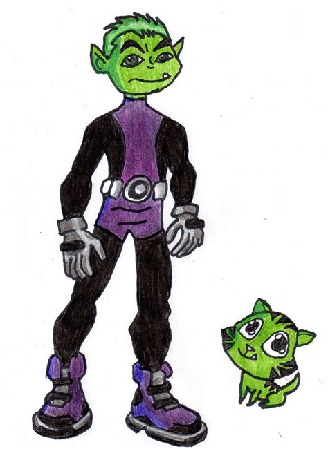 Beast Boy And His Cat Form By Ritalabella On Deviantart