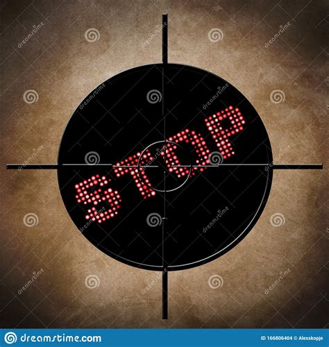 Stop Target Concept Stock Illustration Illustration Of Icon 166806404