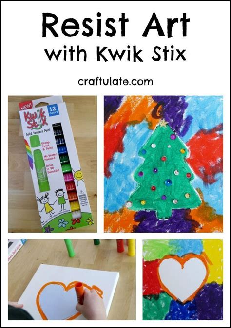Resist Art With Kwik Stix Mess Free Painting Crafts To Make And Sell