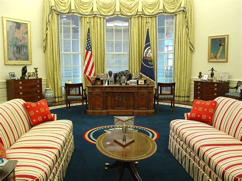 It sits proudly in the oval office of the white house. Trump Official Praises Oval Office Makeover, Blames Obama ...