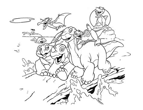 Image Coloring Page 2 Movie 5png Land Before Time Wiki Fandom