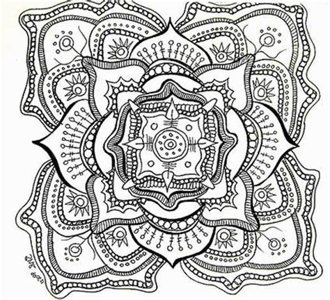 Hard Mandalas Printable Coloring Pages Coloring Home