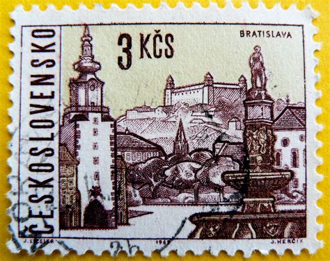 Beautiful Stamp Ceskoslovensko 3 Kcs Bratislava Чехословак Flickr