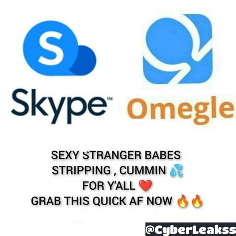 80 omegle skype girls big mega collection cyberleaks