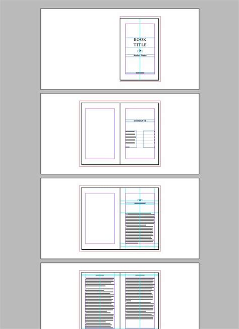 Screenshot Of Indesign Book Template With Contents Typesetting