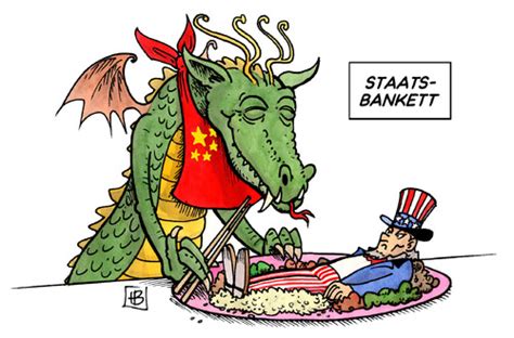 Jeden tag flüchten menschen vor verfolgung, krieg und umweltkatastrophen, aber auch vor hunger oder in der hoffnung auf ein besseres leben. Staatsbankett USA-China By Harm Bengen | Politics Cartoon ...