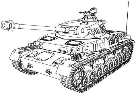Ww2 Tank Coloring Pages