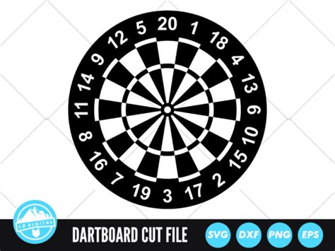 1 Dart Bullseye Clip Art Designs E Gráficos