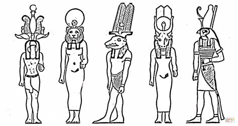 Egyptian Gods Coloring Page Free Printable Coloring Pages