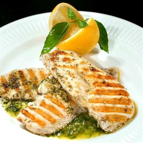 Grilled Chicken With Pesto Sauce