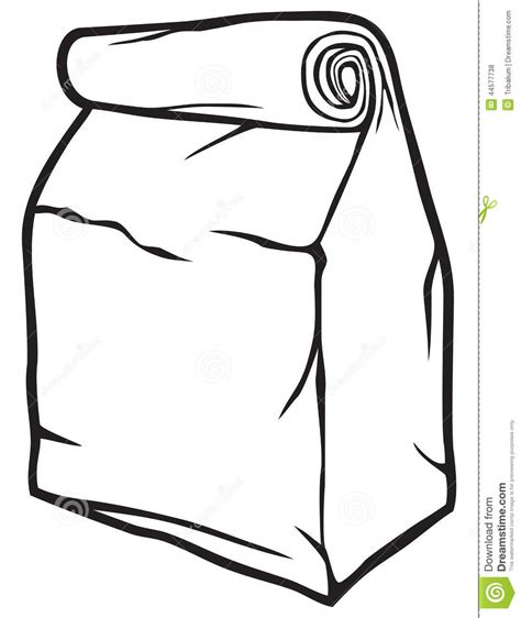 Paper Bag Clipart Black And White Paper Clipart Bag Clip Brown Royalty Library Clipartlook Cli