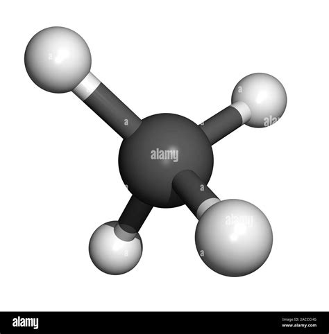 Methane Molecule Computer Model Of A Methane Molecule Ch4 Atoms Are