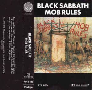 Black Sabbath Mob Rules Cassette Discogs