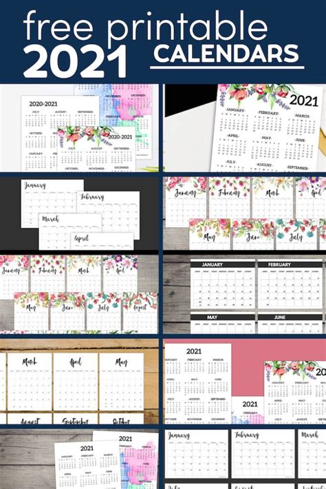Free Printable 2021 Calendars Paper Trail Design Agendas