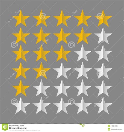 Star Rating Symbols Stock Vector Illustration Of Abstract 113057085