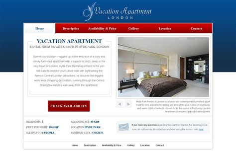 Templatemonster offers web templates designed and developed by field experts. Holiday Home Website Template #4 | Free Web Templates ...