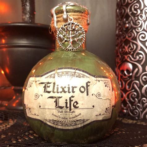 Elixir of Life Potion Bottle | Etsy | Halloween potion bottles