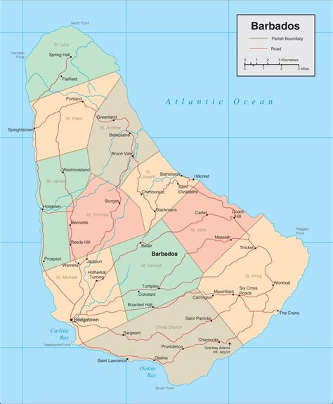 Barbados Map Detailed Map Of Barbados