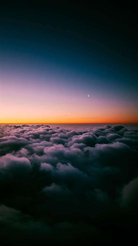 Wallpapers Hd Sunset Horizon Above Clouds