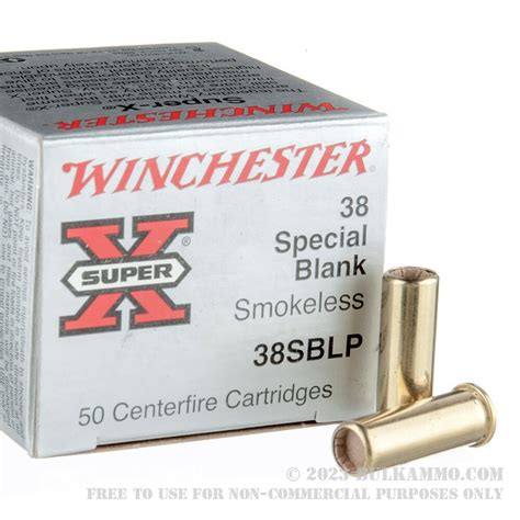 50 Rounds Of Bulk 38 Spl Ammo By Winchester Blanks