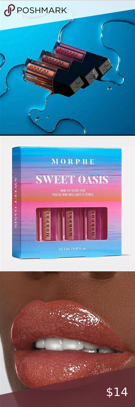 New Morphe Mini Lip Trio Sweet Oasis Morphe Lip Balm Gloss Lips