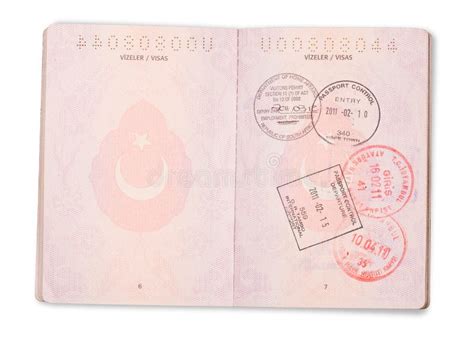 Turecki Paszport Zdj Cie Stock Obraz Z O Onej Z Osobisty