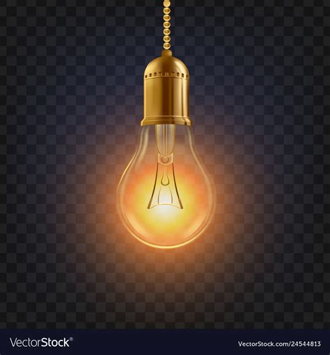 Light Bulb Glowing Bright Bulb Icon Royalty Free Vector