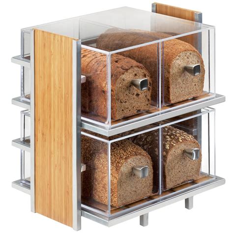 Cal Mil 1279 Eco Modern Two Tier Bread Display Case 14 X 11 12 X 15