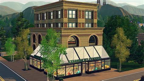 Entertainment World My Sims 3 Blog Starbucks Coffeehouse By Blitzgal
