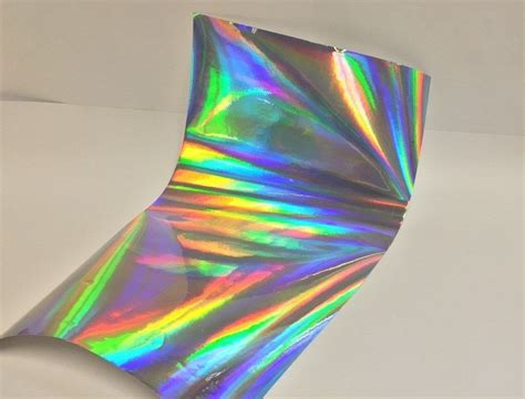 Oil Slick Rainbow Holographic Sheets Iridescent Vinyl Sheets Etsy