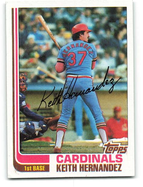 1982 Topps 210 Keith Hernandez Vg St Louis Cardinals Under The