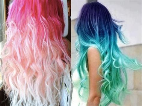 Different Shades Of Blue Hair Dye Rainbow Hair Colour That
