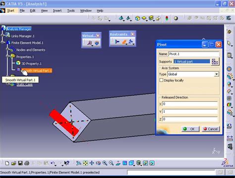 Product Design Engineering Virtual Parts In Catia Structural Analysis
