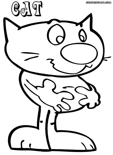Cat and dog coloring pages | Coloring pages to download and print