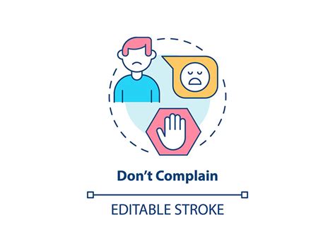 Do Not Complain Concept Icon By Bsd Studio ~ Epicpxls