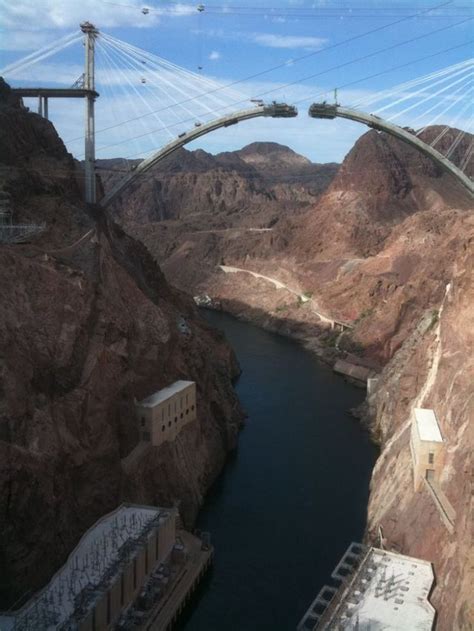 Construction Of The Bridge Over The Hoover Dam 16 Pics