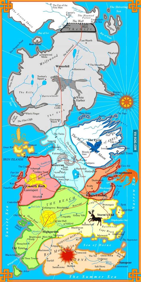 Game Of Thrones 7 Kingdoms Map Carte De Game Of Thrones Game Of