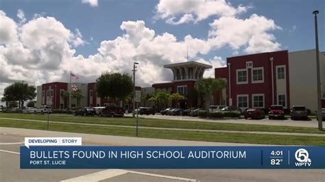 3 Bullets Found In Auditorium At Treasure Coast High School In Port St