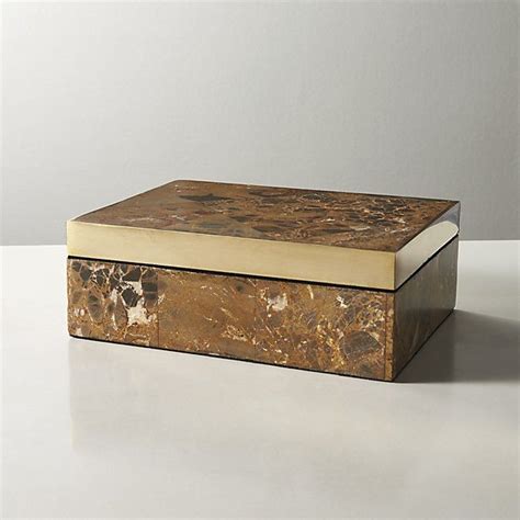 Mineral Stone Box Decorative Objects Decorative Boxes Space Nyc