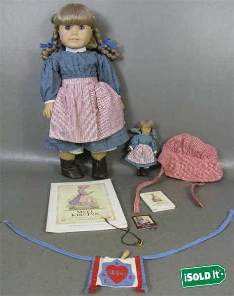 kirsten larson retired american girl doll w original outfit and kirsten mini doll 1876833422