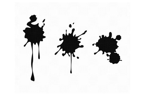 Paint Splatter SVG Gráfico por CrafterOks Creative Fabrica