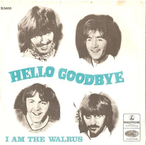 The Beatles Hello Goodbye 1967 Push Out Centre Vinyl Discogs